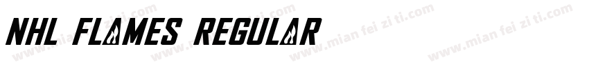 NHL Flames Regular字体转换